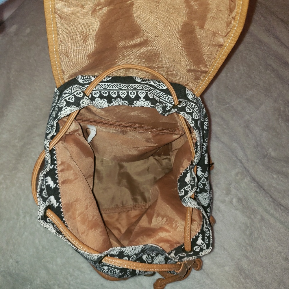 Aztec Print Backpack Purse - Picture 3 of 4